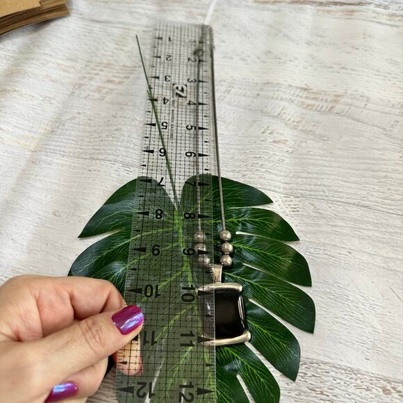 BOGO FREE BLACK STONE SILVER NECKLACE - Picture 4 of 7